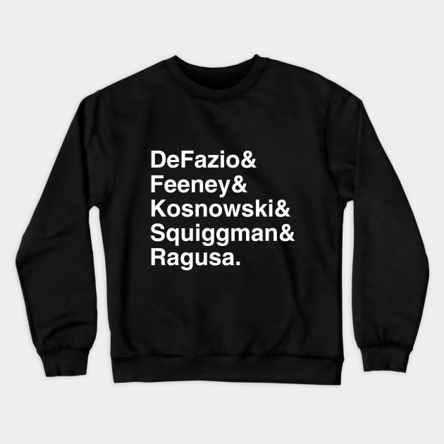 Milwaukee Sitcom List Crewneck Sweatshirt by GloopTrekker